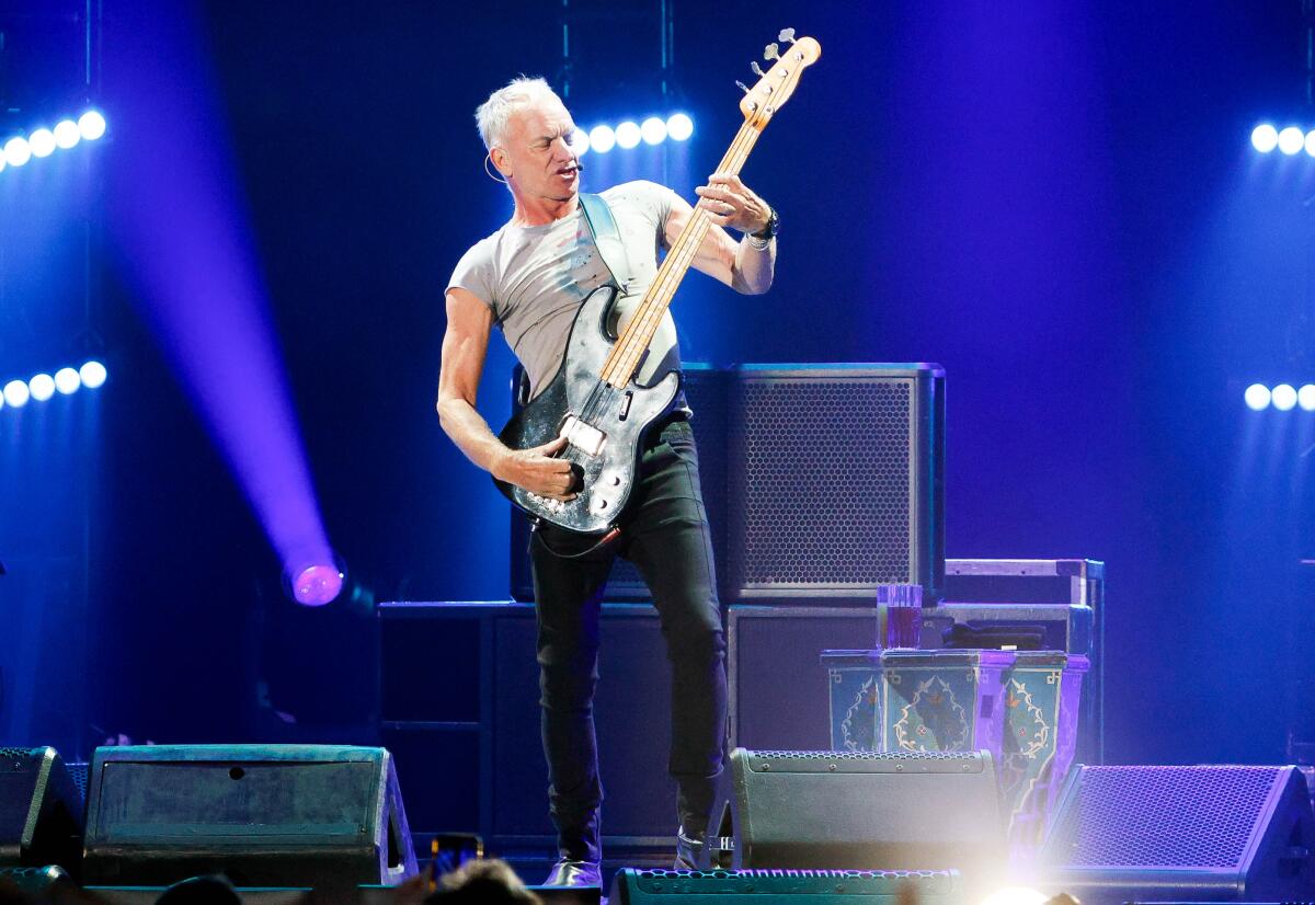 Sting performs at Petco Park on Saturday, April 13, 2024 in San Diego, CA. 