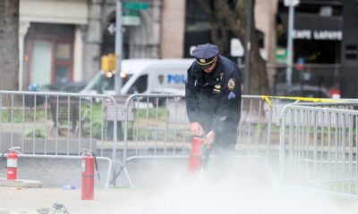 Man dies after setting himself on fire outside courthouse where Trump is on trial