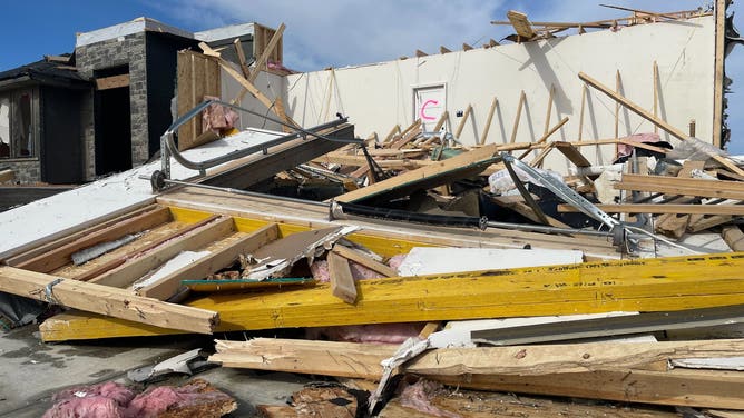 Tornado damage in Elkhorn, NE