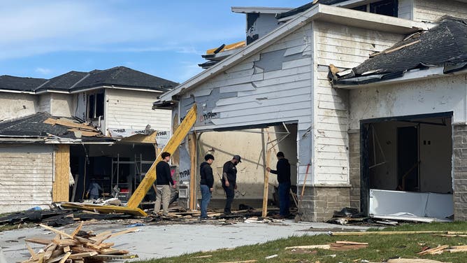 Tornado damage in Elkhorn, NE