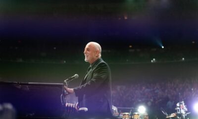 Billy Joel performing at his 100th Madison Square Garden residency show.