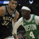 Bucks withstand Antetokounmpo's injury to beat Celtics 104-91