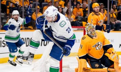 Canucks win Game 4 in OT, take 3-1 series lead over Predators