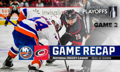 Hurricanes overwhelm Islanders, rally from 3 down to win Game 2