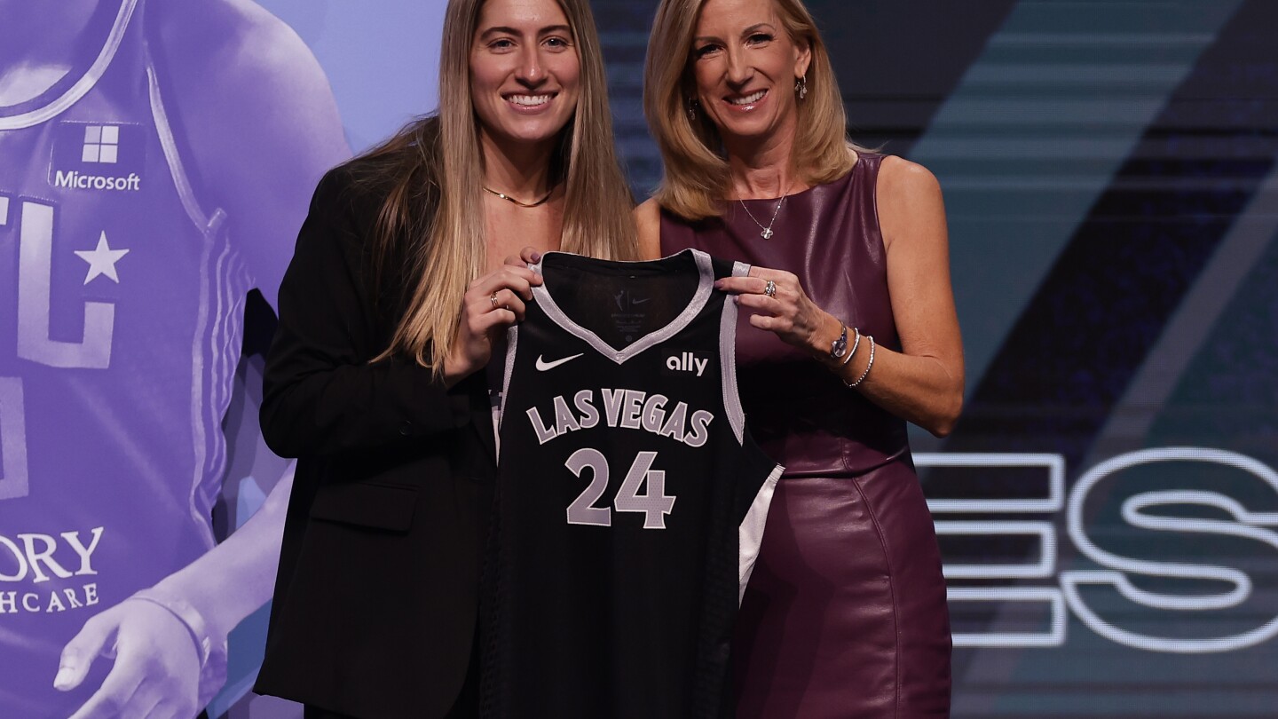 Kate Martin attends WNBA draft to support Caitlin Clark, gets drafted by Las Vegas