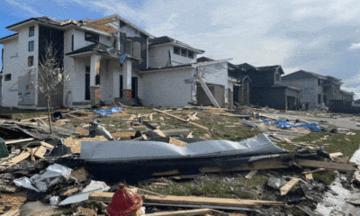 Multiple homes damaged or destroyed by tornado near Omaha, Nebraska