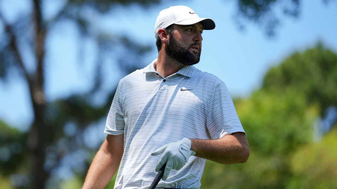 Scottie Scheffler leads by 5 at RBC Heritage with play halted