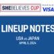 USWNT vs. Japan: Starting XI & Lineup Notes | 2024 SheBelieves Cup Semifinal