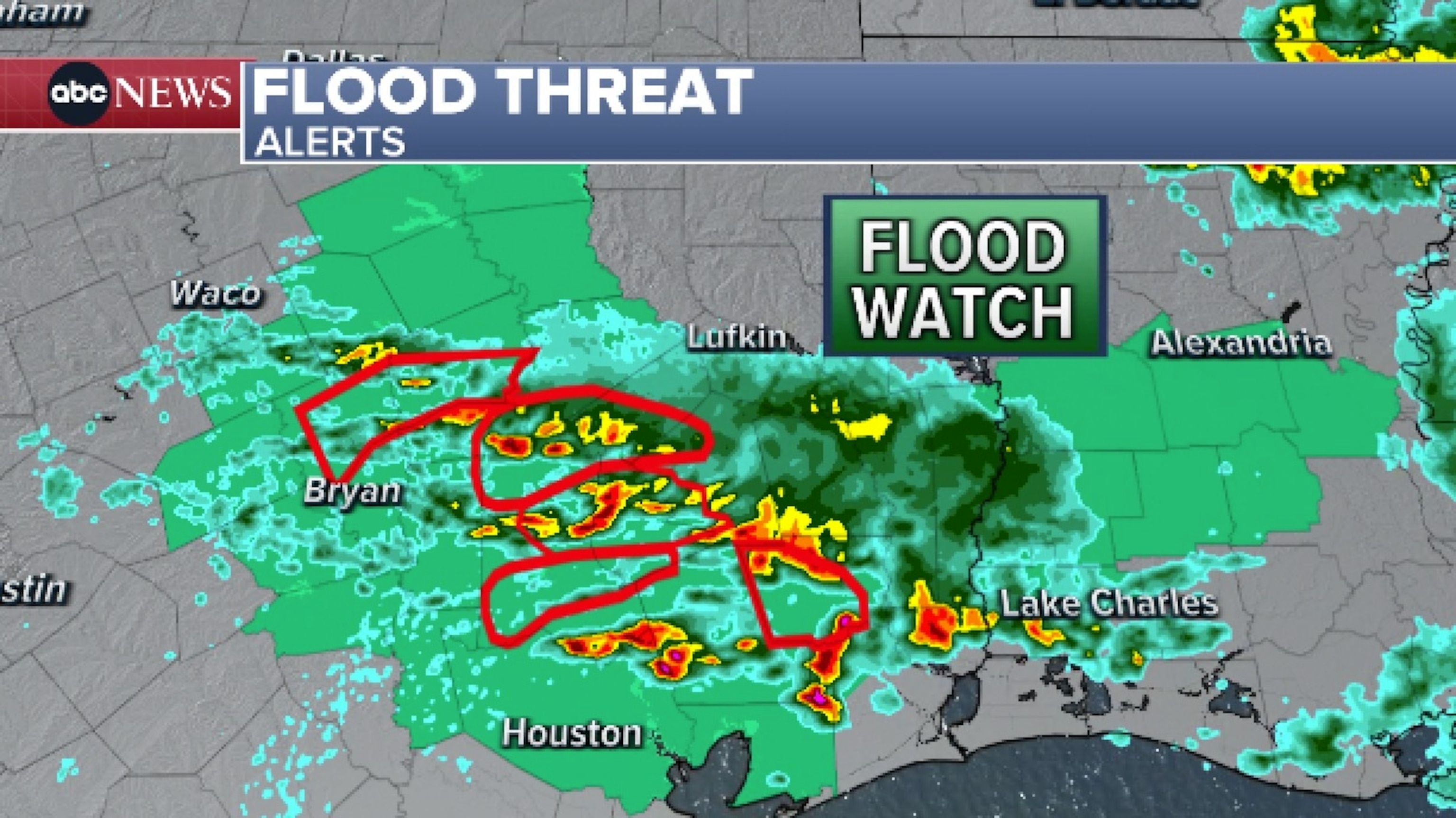 PHOTO: Flood threat alerts.