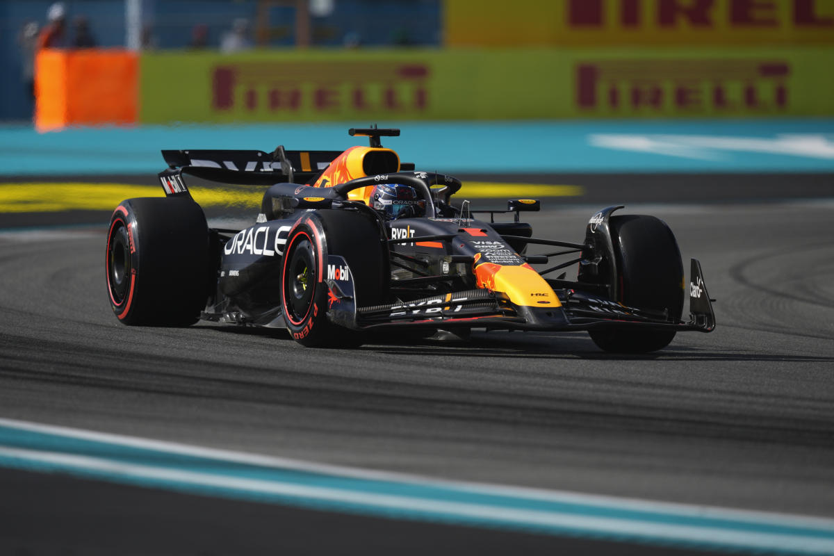 F1 Miami Grand Prix qualifying results: Max Verstappen takes pole from Charles Leclerc, Carlos Sainz; full grid