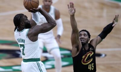 Brown, White lead Celtics' 3-point onslaught, powering Boston to 120-95 Game 1 win over Cavaliers