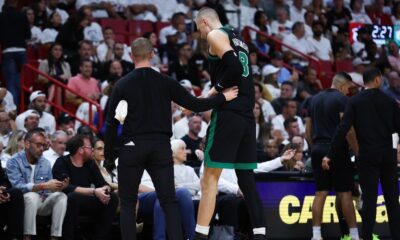 Celtics take 3-1 series lead but lose Kristaps Porzingis