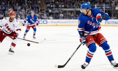 NHL playoffs: New York Rangers beat the Carolina Hurricanes 4-3 in double overtime to take 2-0 series lead