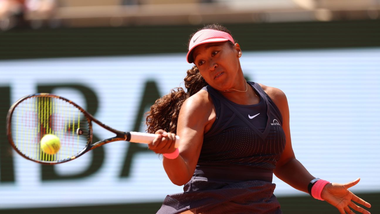 Naomi Osaka wins at French Open for 1st time since 2021