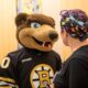 PHOTOS: Boston Bruins mascot Blades surprises nurses before Stanley Cup Playoffs