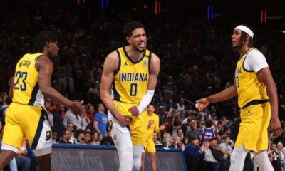 Scorching hot Pacers set playoff mark in Game 7 rout of Knicks