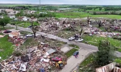 Watch: Drone footage of tornado damage in Greenfield, Iowa