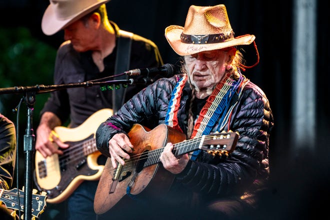 Willie Nelson and Family performs at Lauridsen Amphitheater at Water Works Park on Saturday, May 25, 2024, in Des Moines.