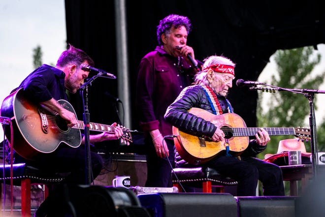 Willie Nelson and Family performs at Lauridsen Amphitheater at Water Works Park on Saturday, May 25, 2024, in Des Moines.