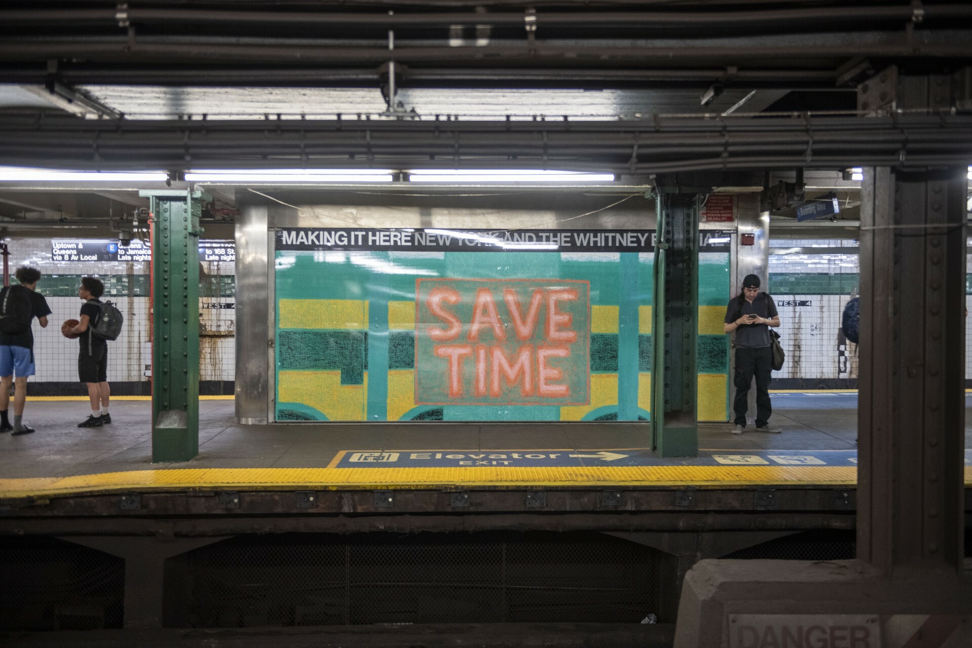 Making It Here MTA Whitney Museum Biennial in the subway