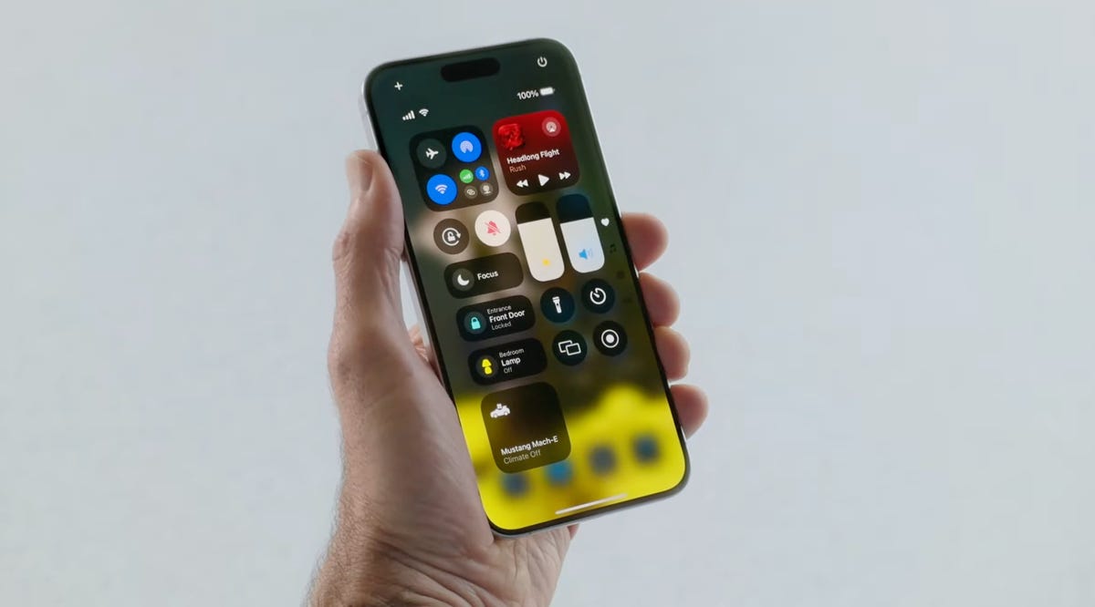 ios 18 on iphone screen