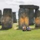 2 climate activists were arrested after spraying orange paint on Stonehenge : NPR