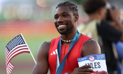 Noah Lyles wins the men’s 100-meter, securing a spot at the Paris Games