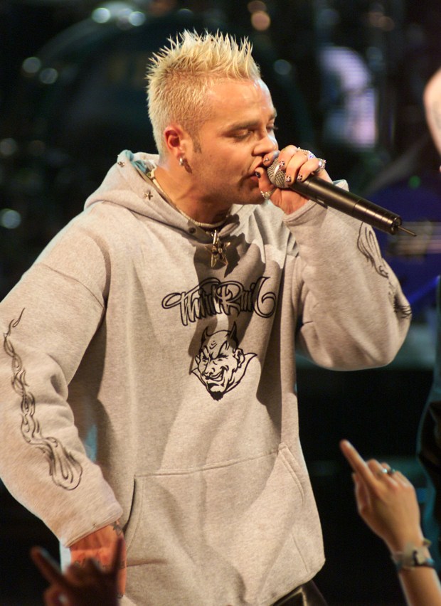 Crazy Town, with Lead singer Shifty Shellshock performed live at...