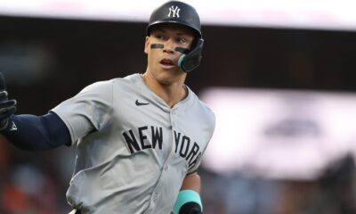 Aaron Judge takes MLB lead in homers vs. Giants