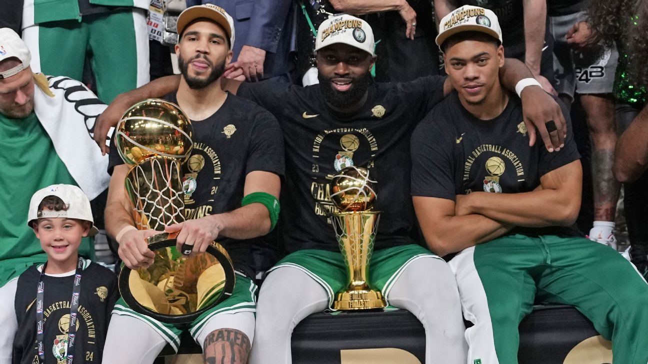 Celtics top Mavericks in Game 5, win record 18th NBA championship