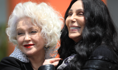 Cher joins Cyndi Lauper at Hollywood handprint ceremony