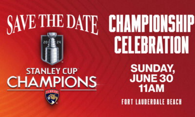 Florida Panthers to Host Championship Celebration on Sunday, June 30 at 11 a.m.