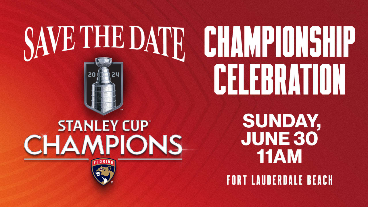 Florida Panthers to Host Championship Celebration on Sunday, June 30 at 11 a.m.