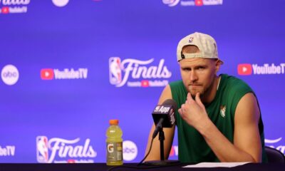 Kristaps Porzingis (leg) returns as Celtics win title; surgery next