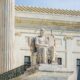 A statute on the steps on the Supreme Court