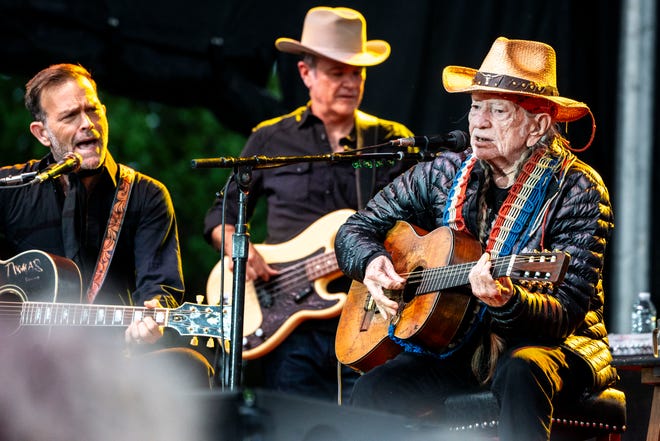 Willie Nelson and Family performs at Lauridsen Amphitheater at Water Works Park on Saturday, May 25, 2024, in Des Moines.