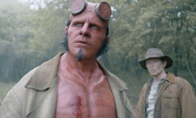 Hellboy (Jack Kesy) looks concerned in the trailer for Hellboy: The Crooked Man.