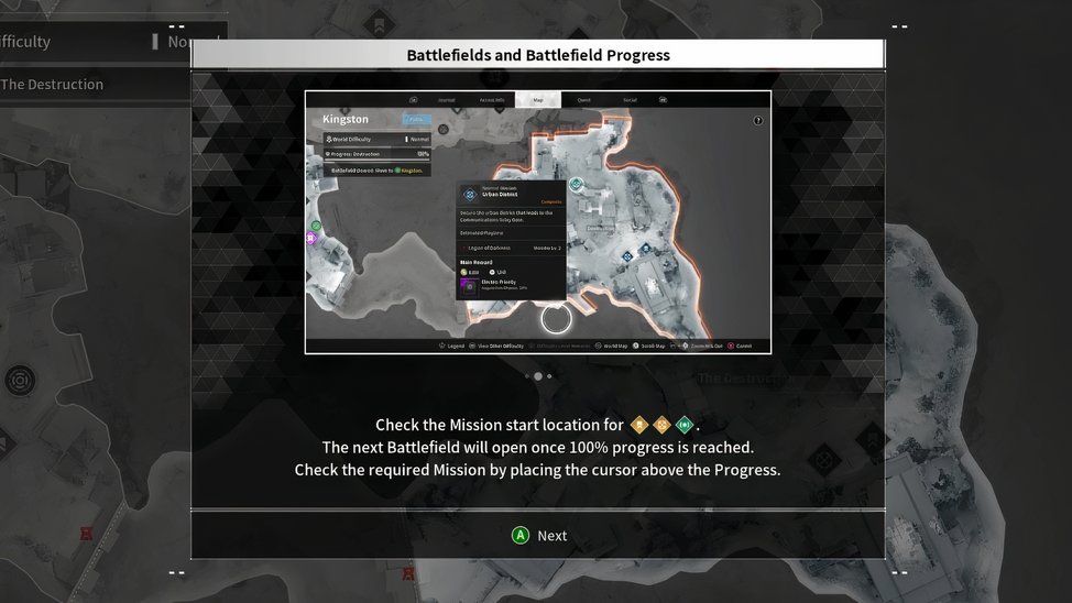 battlefield progress map the first descendant