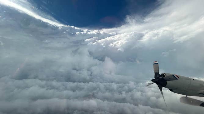 Eye of Hurricane Beryl from Hurricane Hunters