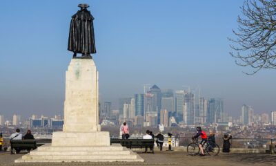 A photo of smog over London.