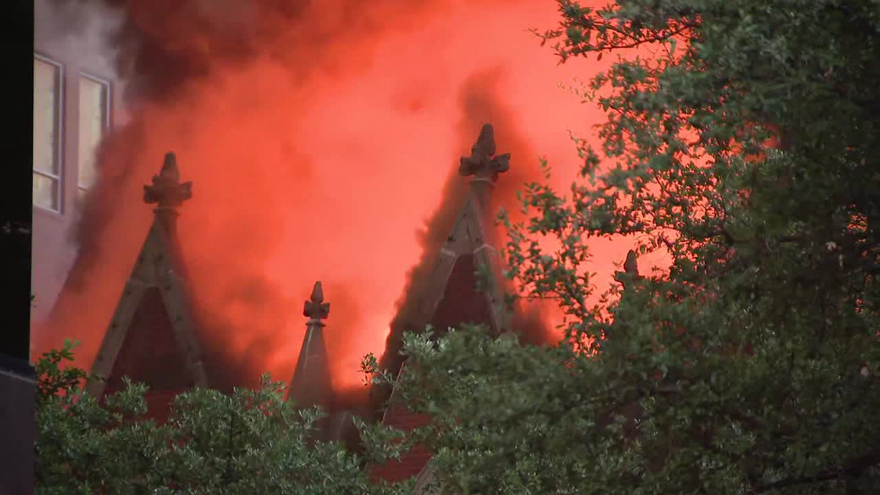 First Baptist Dallas historic sanctuary partially destroyed