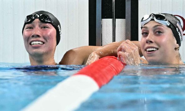 Americans Huske, Walsh secure 1-2 finish in women's 100m butterfly