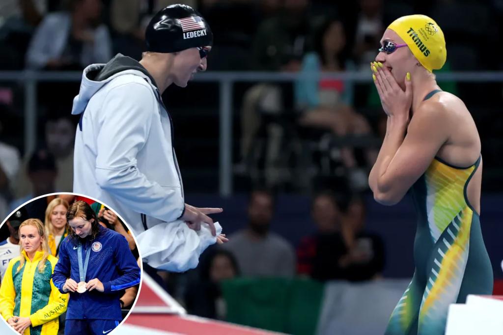 Ariarne Titmus addresses Olympics pre-race controversy with Katie Ledecky