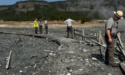 Hydrothermal explosion causes damage in area of Yellowstone National Park • Washington State Standard