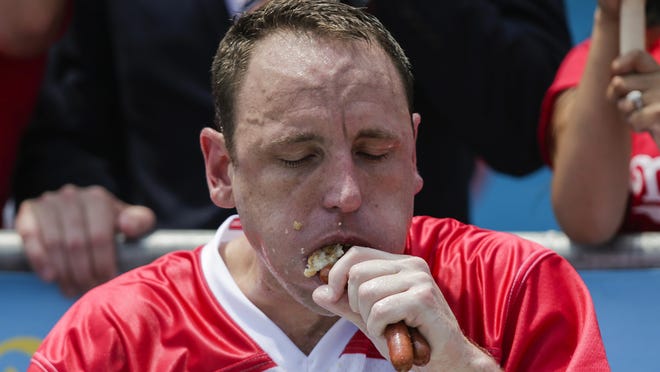 Is Joey Chestnut in the Nathan's hot dog eating contest?