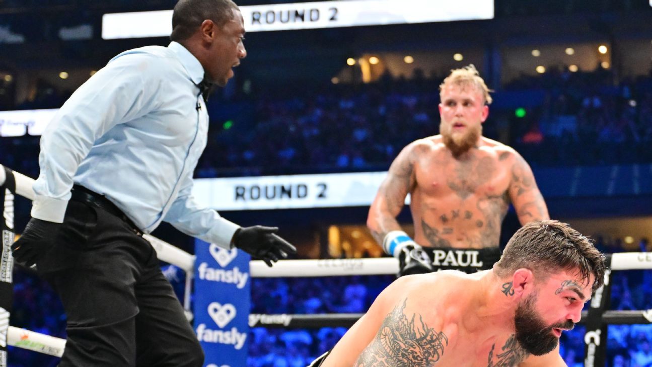 Jake Paul registers sixth-round TKO victory over Mike Perry