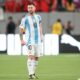 Lionel Messi during the game against Chile.