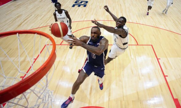 LeBron James bails out Team USA with closeout performance against South Sudan