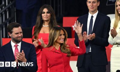 Melania Trump makes appearance at Republican National Convention for husband Donald's speech