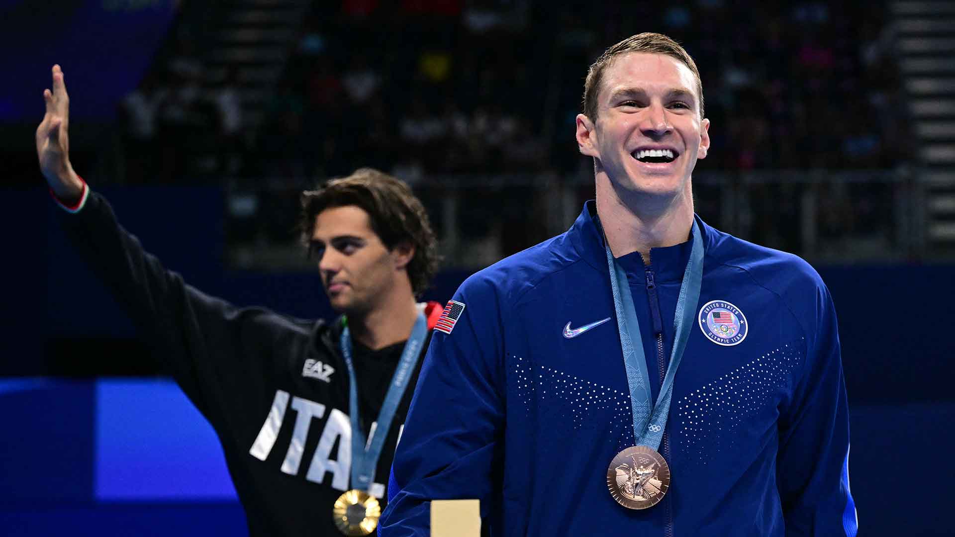 Swimmer Ryan Murphy learns sex of first child after winning bronze at Paris Olympics